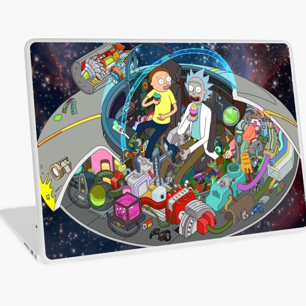 Rick and Morty cut-away Laptop Skin