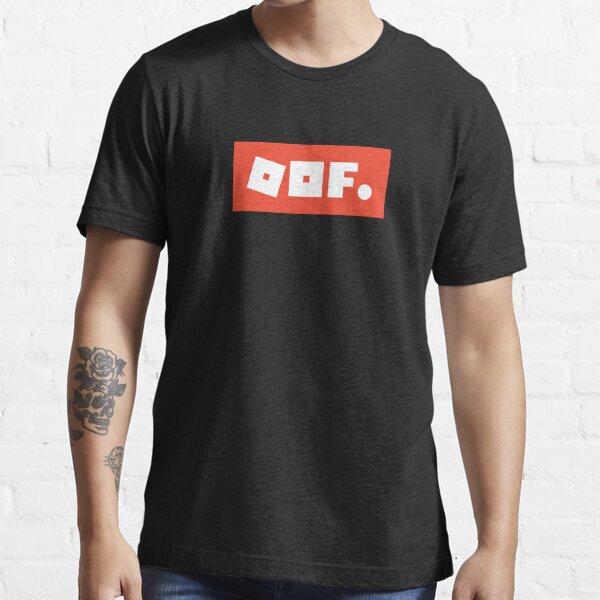 Oof Roblox Meme Red Box Logo T Shirt By Smithdigital Redbubble - jeans with red shoes roblox