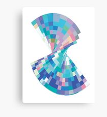Twisted pixels Canvas Print