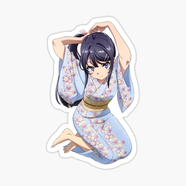 Mai Sakurajima Bunny Costume Sticker For Sale By Rodentgorl Redbubble