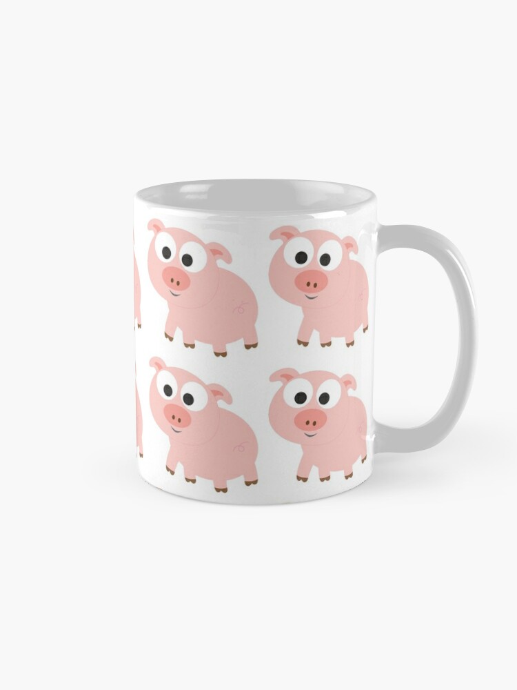 Ceramic Travel Cup: Pretty Pink Pig
