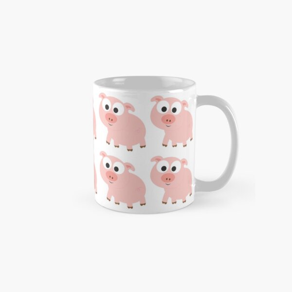 Cute Pink Pig Overload Classic Mug