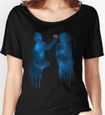 Livre de la mort - Léger et L (galaxie bleue et pomme de la galaxie rouge) T-shirts coupe relax