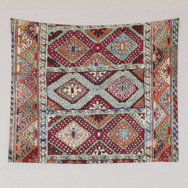 Item preview, Gaziantep  Antique Turkish Rug Print designed and sold by Vicky Brago-Mitchell®.
