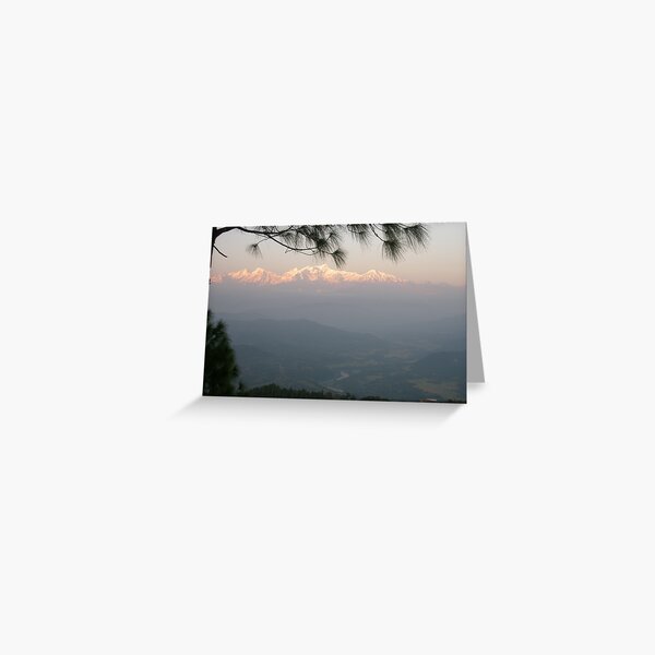 Sunset in the Himalayas Greeting Card