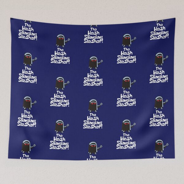 Item preview, The Hash Slinging Slasher! (White Text) designed and sold by LagginPotato64.