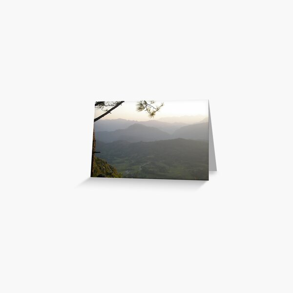 Mountainous Horizon Greeting Card