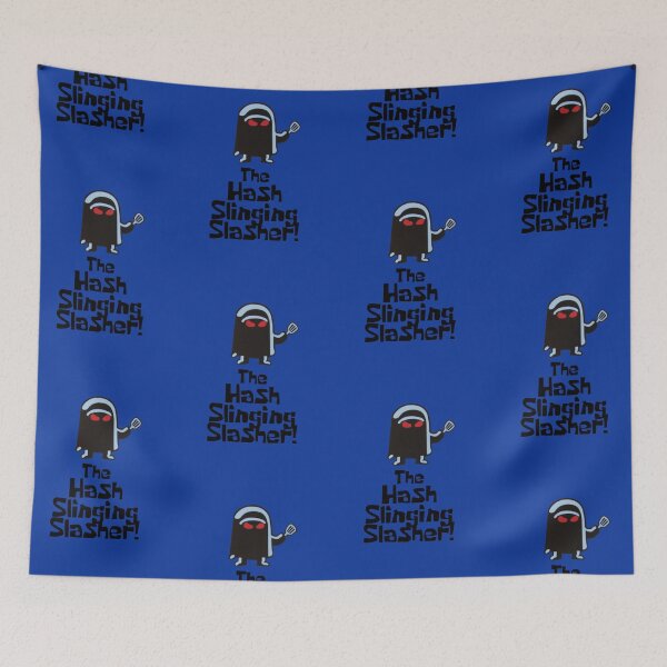 Item preview, The Hash Slinging Slasher! (Black Text) designed and sold by LagginPotato64.