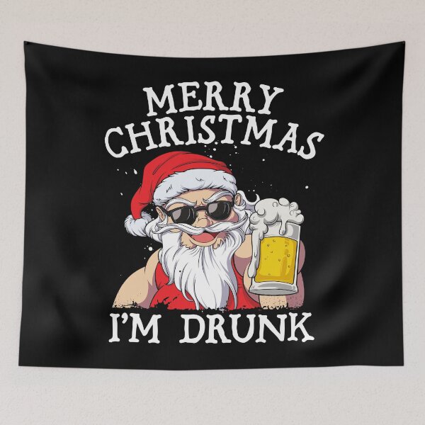 Item preview, Beer Christmas shirt Merry Christmas I'm Drunk Santa Men Tee designed and sold by LiqueGifts.