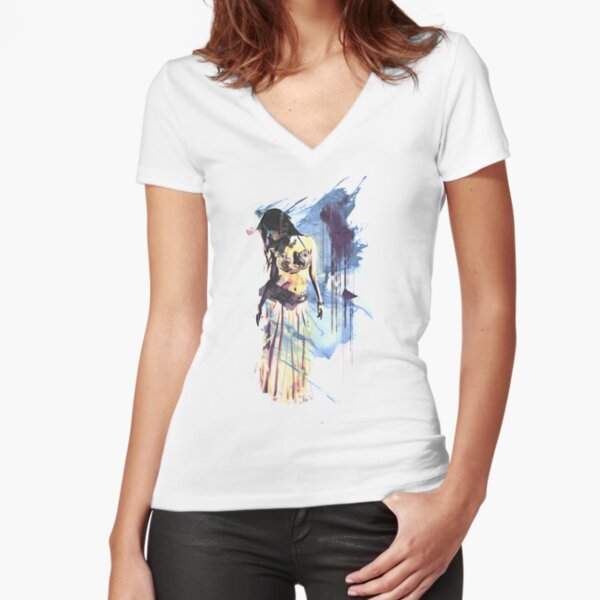 Fitted V-Neck T-Shirt