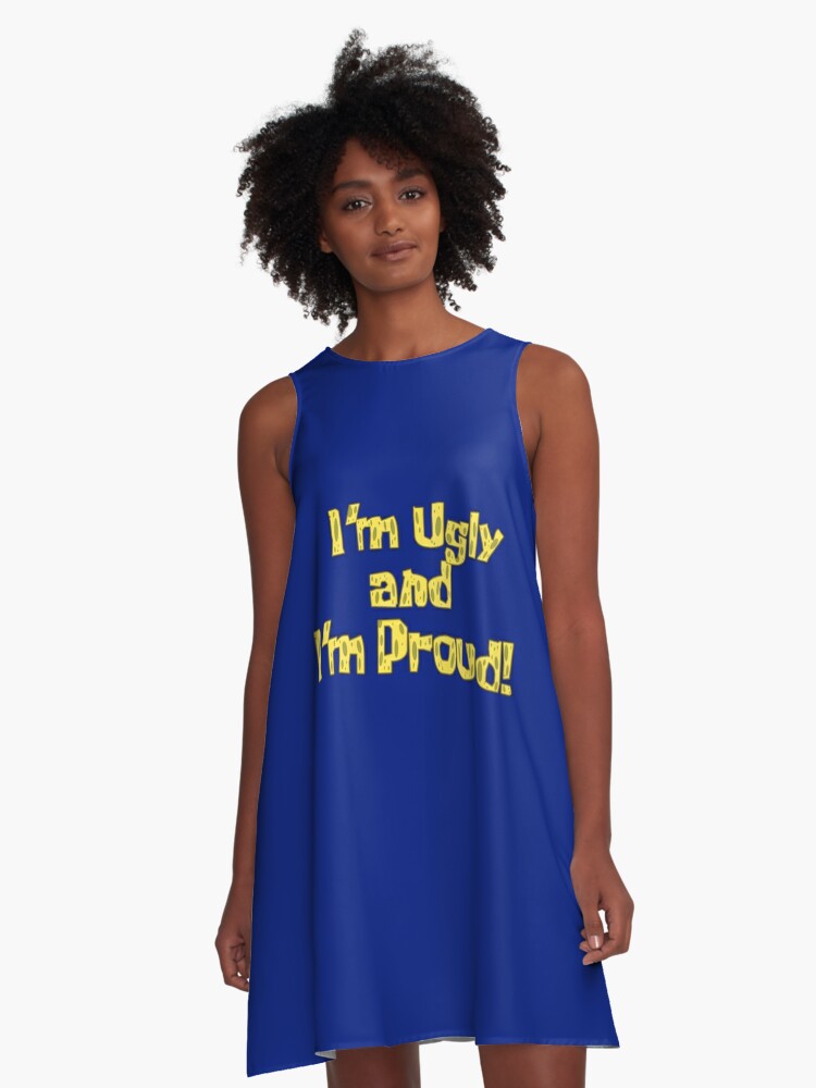 Ugly blue outlet dress