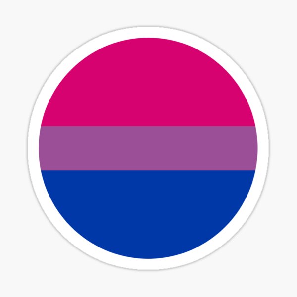 Bisexual Flag Circle Sticker For Sale By Jamesquentin Redbubble