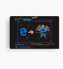 Internet Explorer Canvas Print