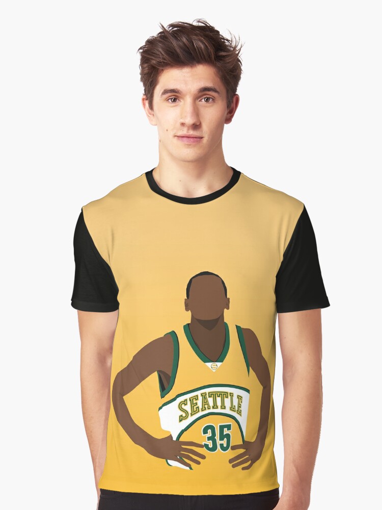 kevin durant supersonics jersey yellow