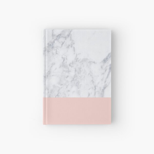 Marble On Rose Gold Hardcover Journal