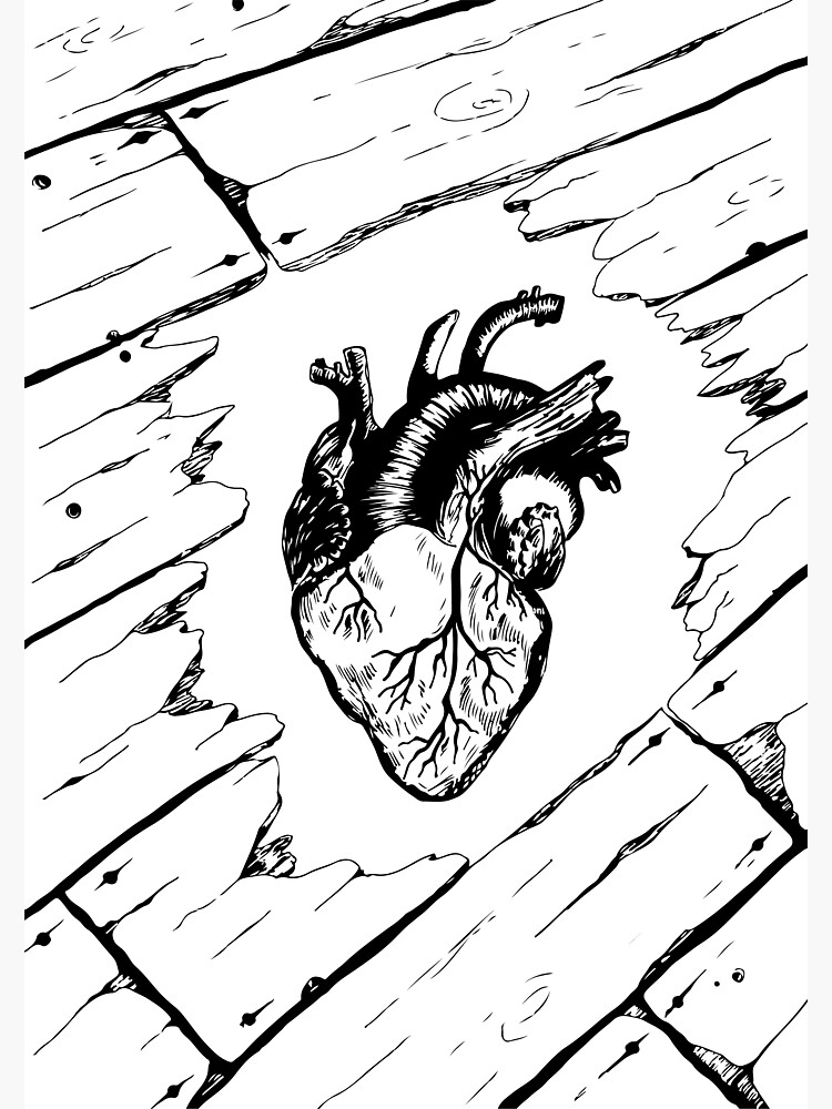 "Tell Tale Heart Edgar Allan Poe" Canvas Print by darkestraven Redbubble