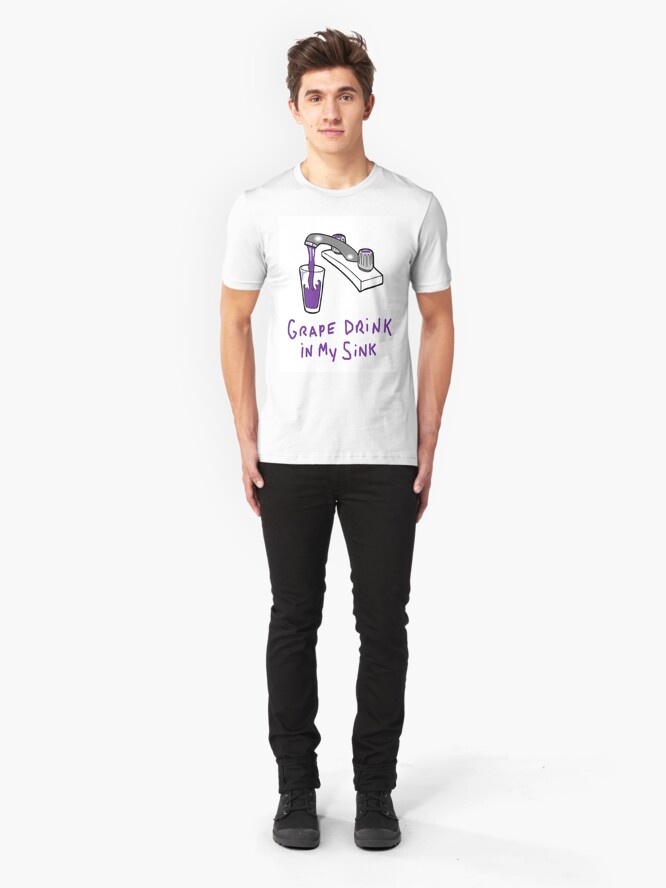 Alternate view of Grape Drink Slim Fit T-Shirt