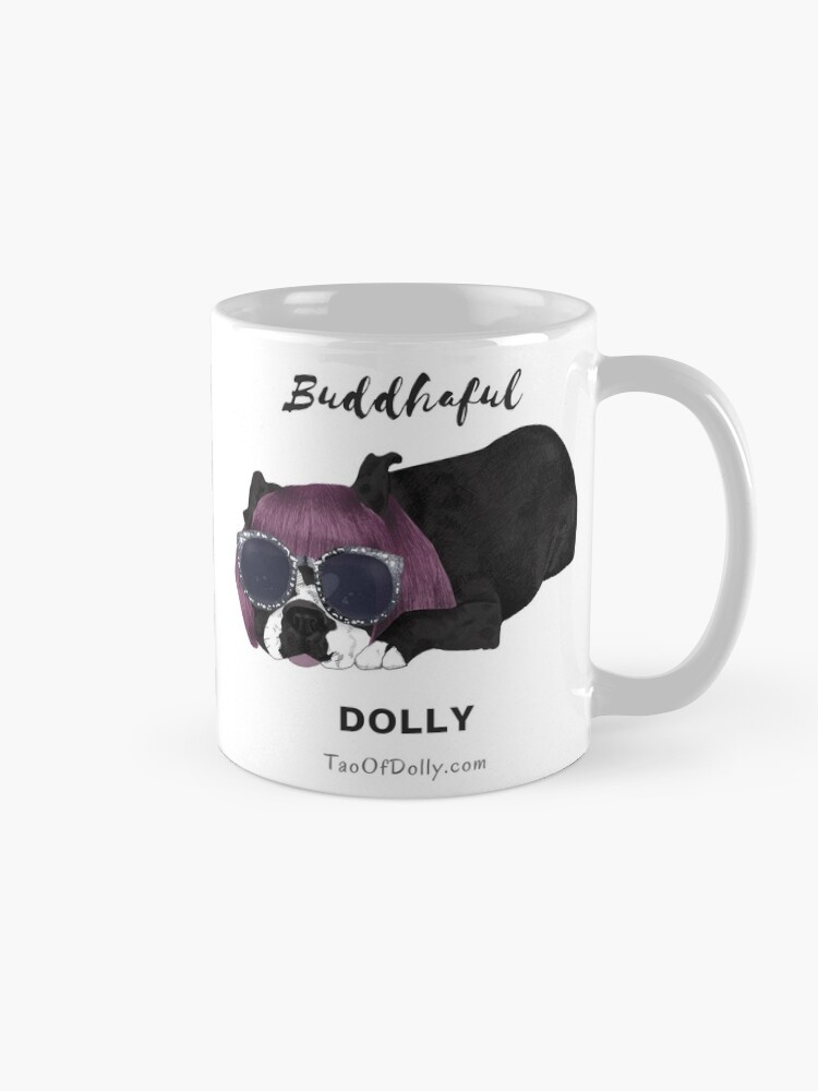 Alternate view of Buddhaful Dolly - Cafe Double Coffee Mug