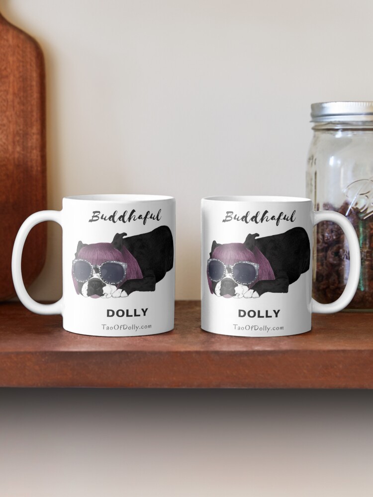 Alternate view of Buddhaful Dolly - Cafe Double Coffee Mug