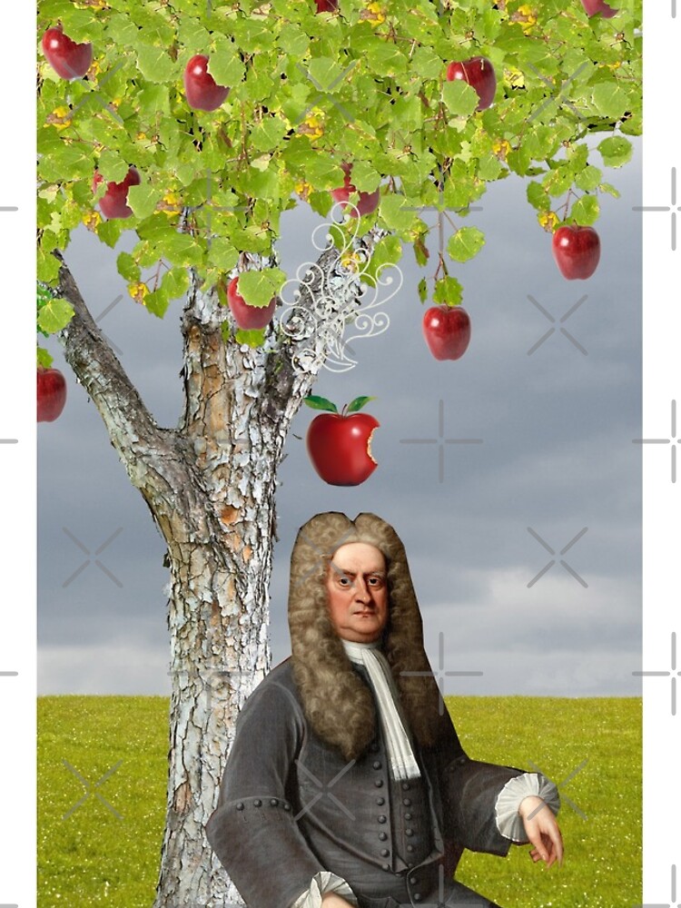 Isaac Newton Apple Tree Iphone Case For Sale By Red Leaf Redbubble 9549
