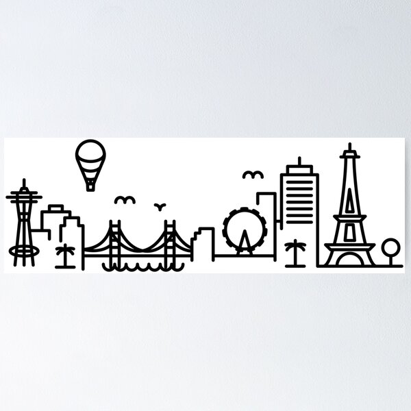 Cityscape Traveller Poster