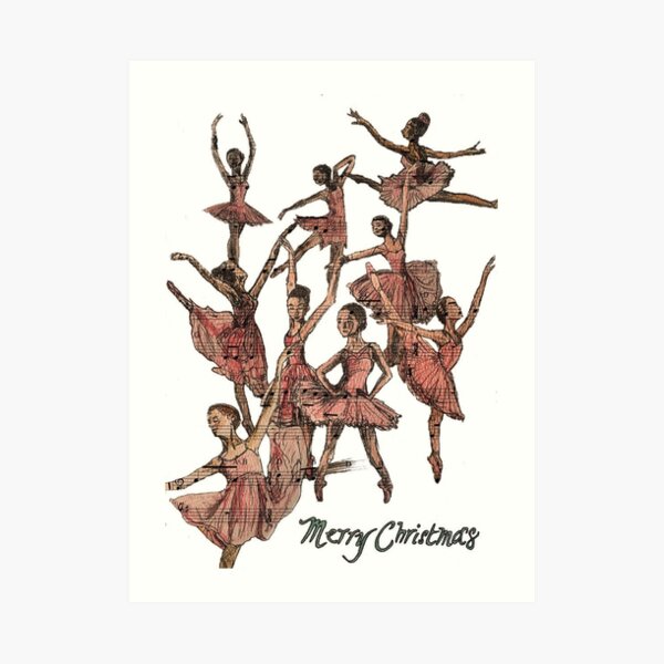 Nine Ladies Dancing Art Print