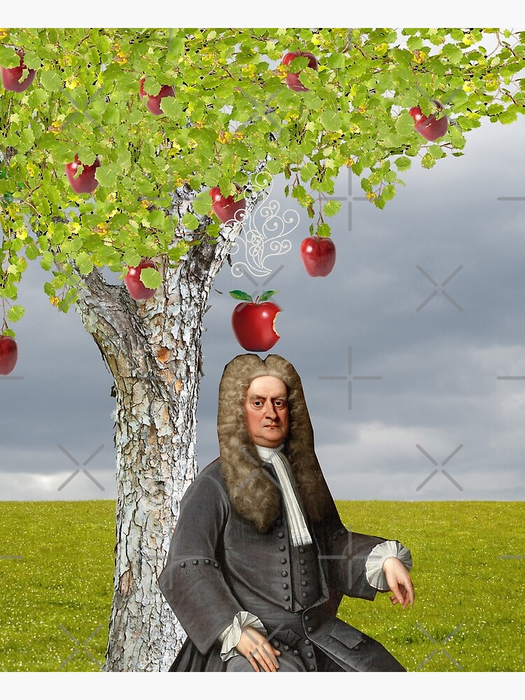 Isaac Newton Apple Tree Premium Matte Vertical Poster sold by Chris ...