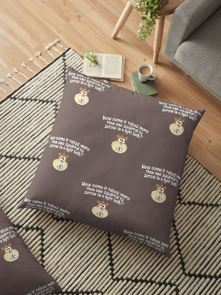 Squirrel Jokes Spongebob Floor Pillow By Lagginpotato64