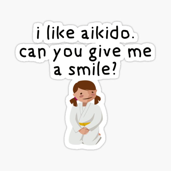 I Like Aikido.  Sticker
