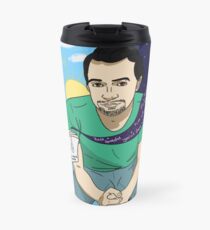 Taza de viaje Buenos días Buenas noches