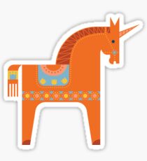 Märchen in Blau + Orange Sticker