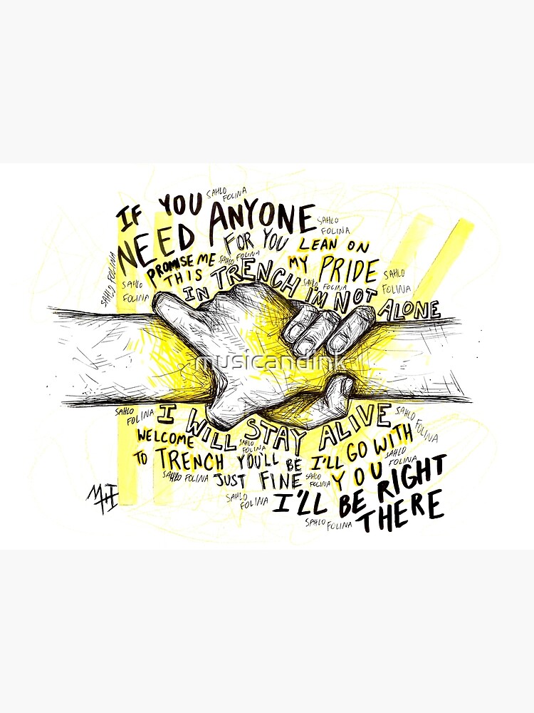 Poster « Twenty One Pilots » Sur Toile - Décoration Murale Pour Salon, Chambre à Coucher - Style Cadre - 60 X 90 Cm