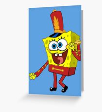 That's His Eager Face - Spongebob Greeting Card