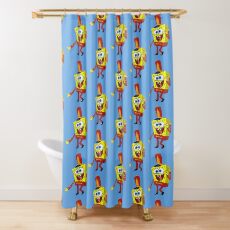That's His Eager Face - Spongebob Shower Curtain