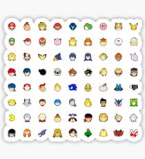 Super Smash Bros Ultimate Character Stock Icons STICKER PACK! Sticker