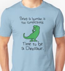 Zeit ein Dinosaurier zu sein Slim Fit T-Shirt