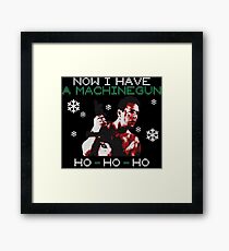 UGLY CHRISTMAS DIE HARD Framed Print