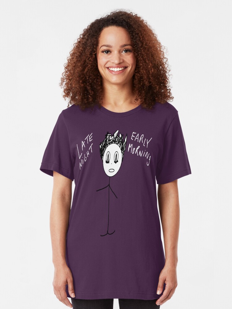 Alternate view of Late Night Early Morning Slim Fit T-Shirt