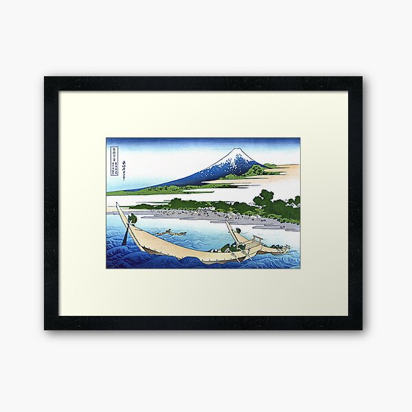 Aperçu de l'œuvre Vue simplifiée de la plage de Tago à Ejiri, Tokaido par Katsushika Hokusai créée et vendue par Takeda-art.