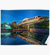 Monorail Red: Reflected at Epcot Poster