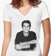 Dylan O'Brien Women's Fitted V-Neck T-Shirt