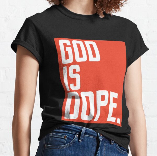 god is dope distressed tee