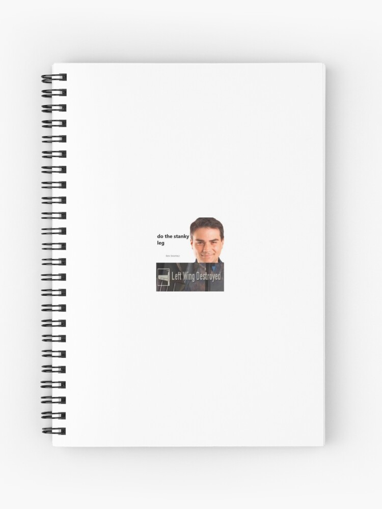 Ben Shapiro Left Wing Destroyed On Plane Spiral Notebook By Shirtsales2 Redbubble