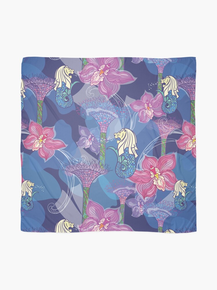 Alternate view of Asia Travel Singapore Sketch Scarf