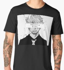 One Piece Sanji - 'Smoking Kills' Aesthetic Men's Premium T-Shirt