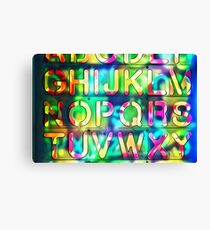 Alphabet Canvas Print