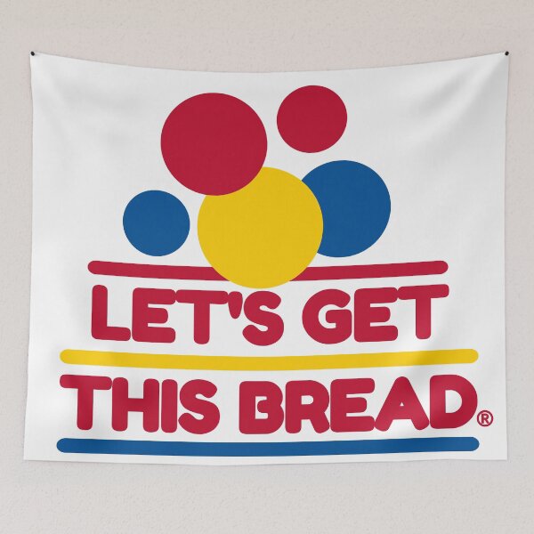 Item preview, Let's Get This Bread Logo designed and sold by PaintEtchDesign.