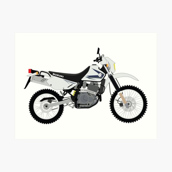 DR650 Motorcycle Art Print