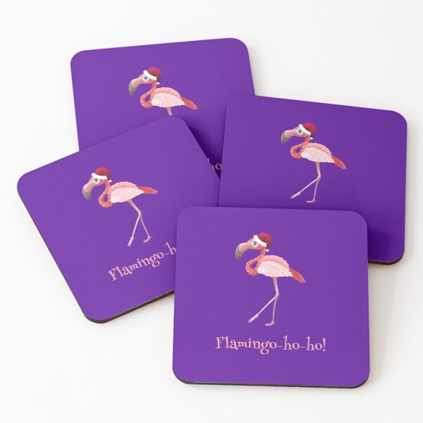 Item preview, Flamingo-ho-ho! Ho Ho Ho Christmas flamingo designed and sold by NaughtyGoose.