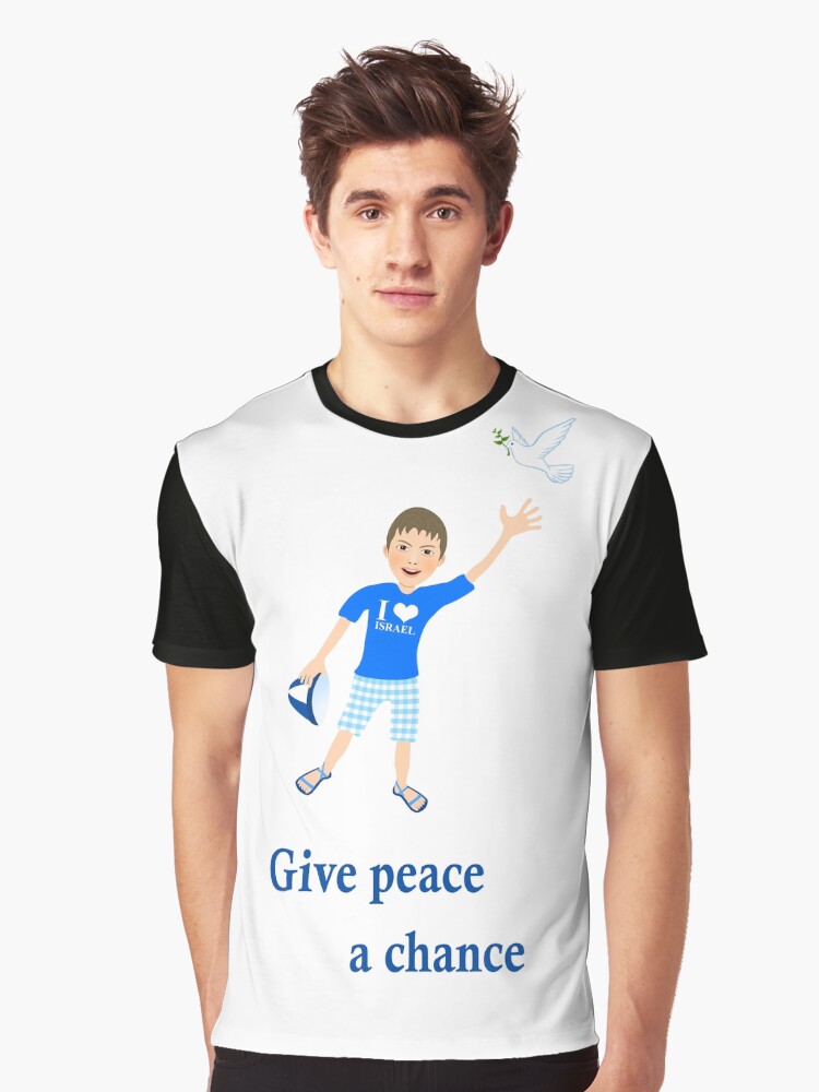 Thumbnail 1 of 5, Graphic T-Shirt, White Dove - Peace Statement - Give peace a chance designed and sold by talgursmusthave.